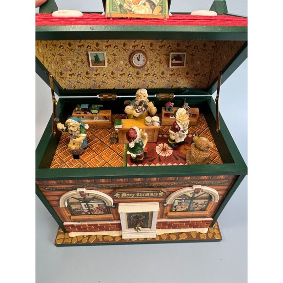 Santas Workshop Animated Musical Christmas Decoration - Picture 2 of 5